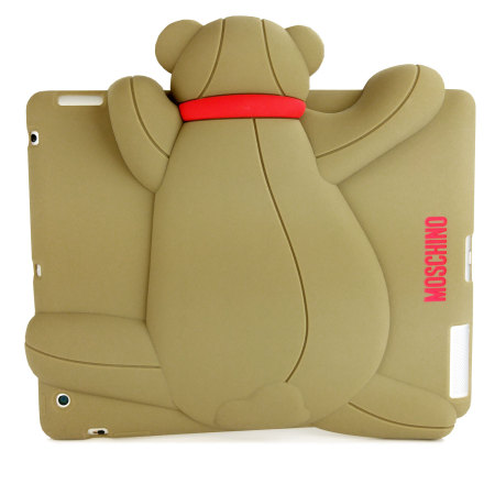 Coque iPad 2 / 3 / 4 Moschino Teddy Bear Silicone - Beige