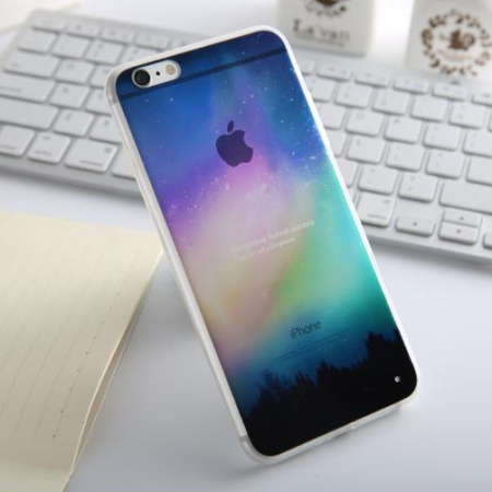 Ultra-Thin iPhone 6S TPU Gel Case - Northern Lights