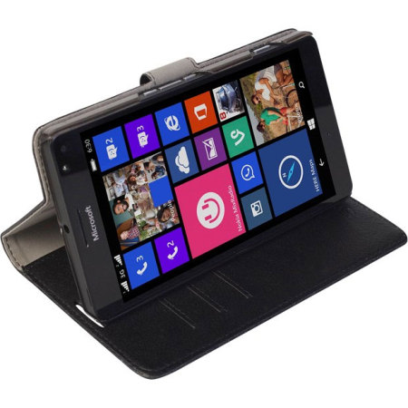Krusell Boras Microsoft Lumia 950 XL Folio Case Tasche in Schwarz