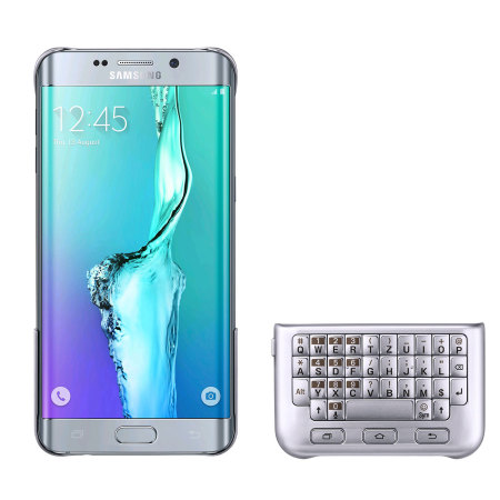 Official Samsung Galaxy S6 Edge Plus QWERTZ Keyboard Cover - Zilver