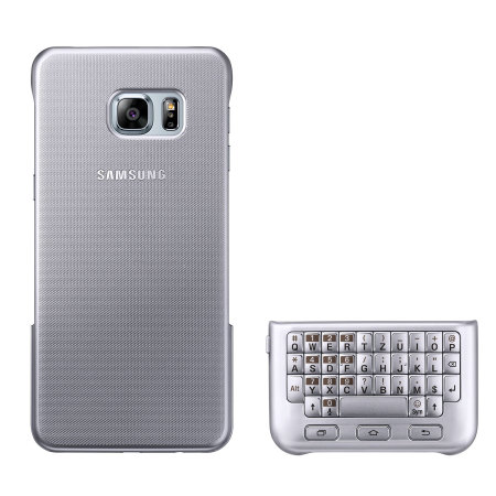 Official Samsung Galaxy S6 Edge Plus QWERTZ Keyboard Cover - Zilver
