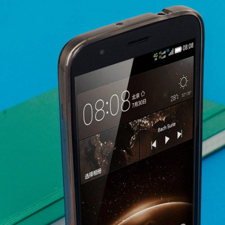 FlexiShield Huawei G8 Gel Case - Rook Zwart