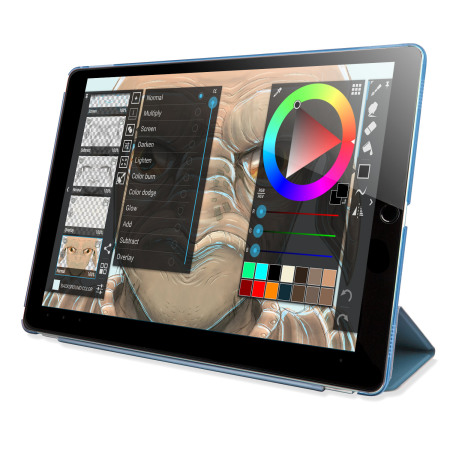 Olixar iPad Pro Smart Cover with Hard Case - Blauw