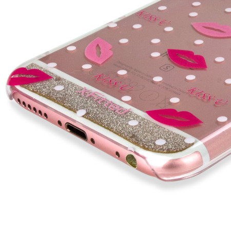 X-Fitted Angel's Kiss iPhone 6S / 6 Case - Clear / Pink