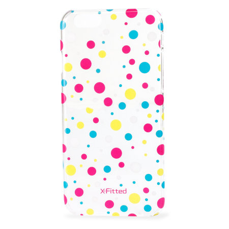 X-Fitted Dots iPhone 6S / 6 Case - Clear / Multicoloured