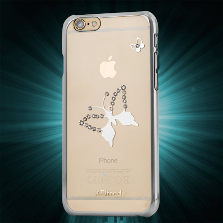 X-Fitted Butterfly iPhone 6S / 6 Case w/ Swarovski Elements - Silver