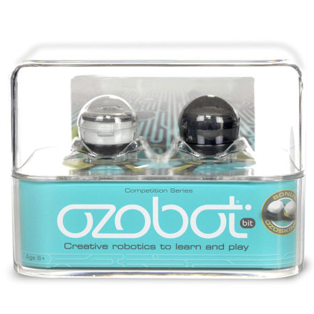 Ozobot 2.0 Bit Robot in Titanium Schwarz & Kristall Weiß
