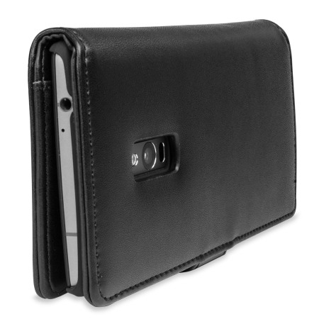 Olixar OnePlus 2 Genuine Leren Wallet Case - Zwart