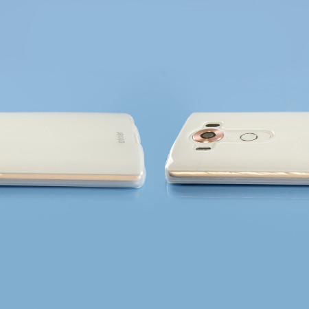 Olixar FlexiShield LG V10 Gel Case - Frost White