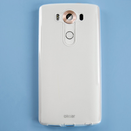Olixar FlexiShield LG V10 Gel Case - Frost White