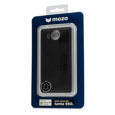 Mozo Microsoft Lumia 950 Wireless Charging Back Cover - Black / Silver