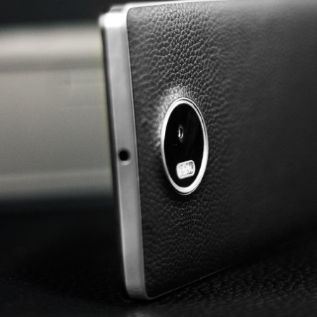 Cache Batterie Microsoft Lumia 950 XL Mozo Charge s/fil - Noir/Argent