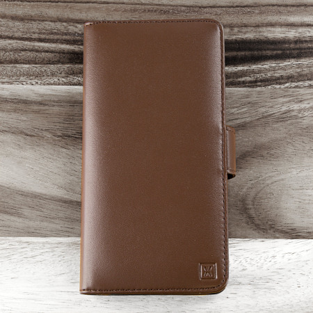 Olixar Genuine Leather LG V10  Plånboksfodral - Brun