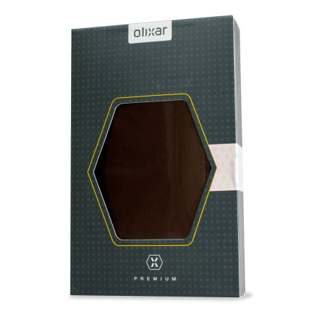 Olixar Genuine Leather LG V10  Plånboksfodral - Brun