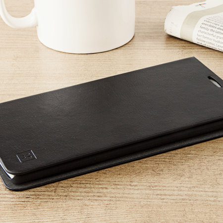 Olixar Leather-Style LG V10 Wallet Stand Case - Zwart