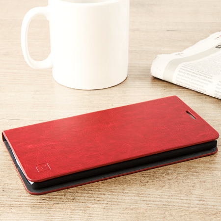 Olixar Leather-Style LG V10 Lommebok Deksel - Rød
