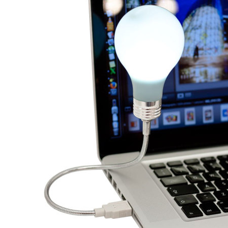 Mustard Bright Idea Portable USB Desk Light Bulb