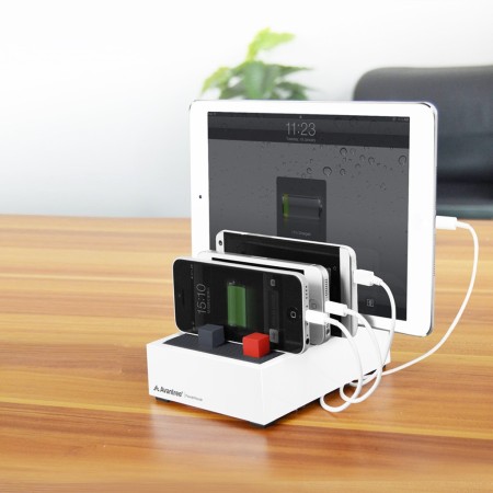 Avantree PowerHouse Plus High Power Desk USB Charging Station - White