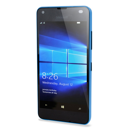 Mozo Microsoft Lumia 550 Back Cover Case - Blue