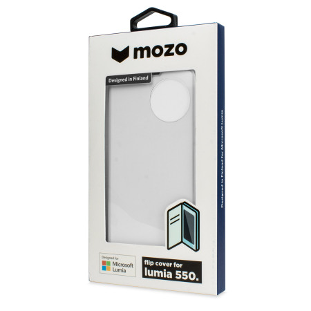 Mozo Microsoft Lumia 550 Flip Cover Case - Wit