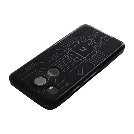 Cruzerlite Bugdroid Circuit Nexus 5X Suojakotelo - Musta