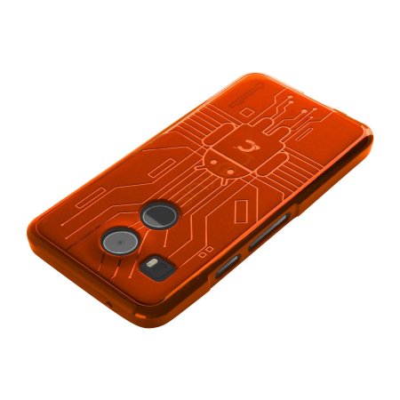 Funda Nexus 5X Cruzerlite Bugdroid Circuit - Naranja
