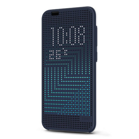 Official HTC One A9 Dot View Ice Premium Case - Navy Blue