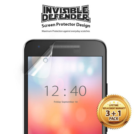 Protector de Pantalla Nexus 5X Rearth Invisible Defender - Pack de 4