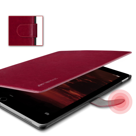 Verus Dandy Leather Style iPad Pro 12.9 inch fodral - Röd