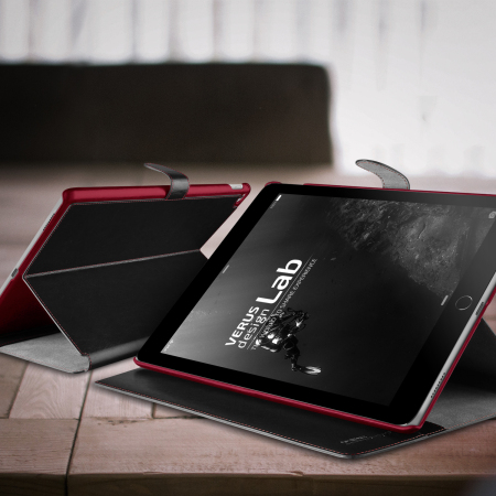 Verus Dandy Leather-Style iPad Pro 12.9 2015 Wallet Case - Zwart