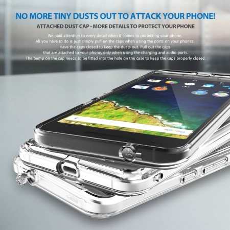 Rearth Ringke Fusion Nexus 6P Case - Kirstallen uitzicht