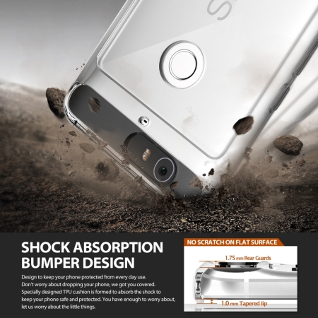 Rearth Ringke Fusion Nexus 6P Case - Kirstallen uitzicht