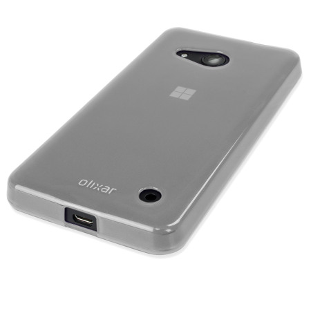 Funda Microsoft Lumia 550 FlexiShield Gel - Blanca ahumada