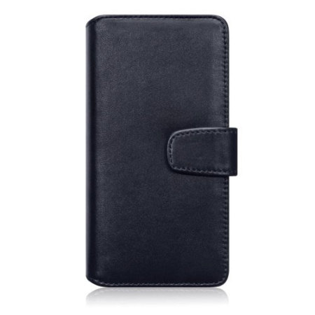 Olixar Premium Real Leather Sony Xperia M5 Wallet Case - Black
