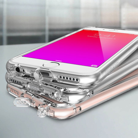 Rearth Ringke Fusion iPhone 6S Plus / 6 Plus Skal - Rosé Guld Kristall