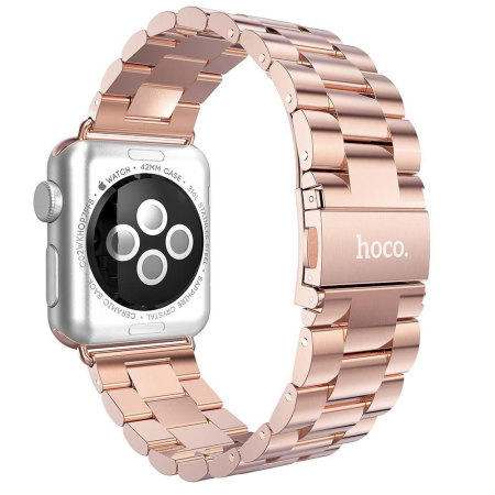 Bracelet Apple Watch 2 / 1 Stainless Acier Hoco - 38mm - Rose Or