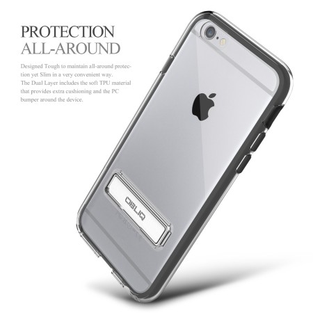 Obliq Naked Shield iPhone 6/6 Case - Zwart