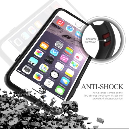 Funda iPhone 6/ 6S Obliq Naked Shield  - Negro