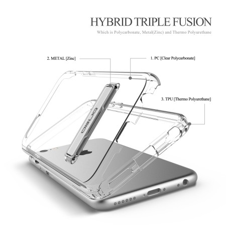 Obliq Naked Shield iPhone 6/6S Plus Case - Helder