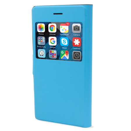 X-Fitted Magic Colour iPhone 6S Plus / 6 Plus View Case - Zwart/Blauw