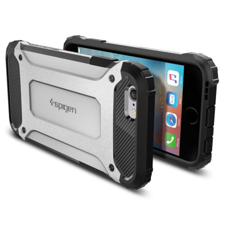 Spigen Tough Armor Tech iPhone 6S / 6 Case - Satijn Zilver