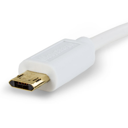 Cable Micro USB Reversible Salkin MobyCharge - Blanco
