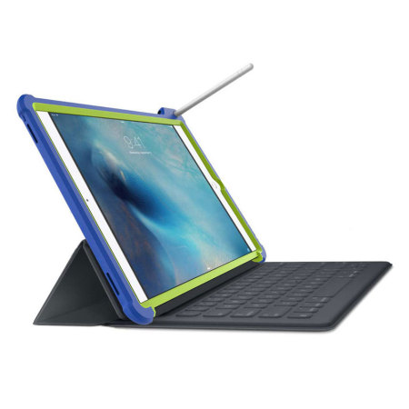Gumdrop Hideaway iPad Pro 12.9 inch Stand Case - Royal Blue / Lime