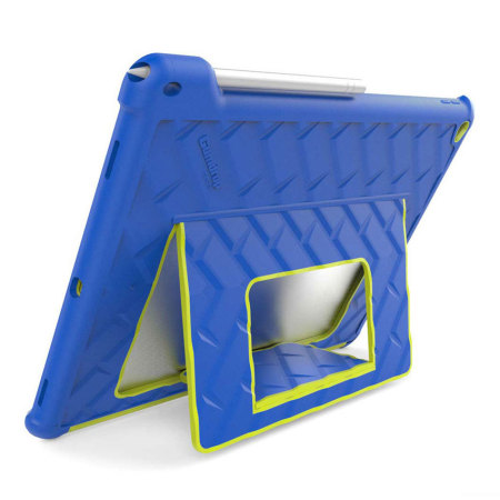 Gumdrop Hideaway iPad Pro 12.9 inch Stand Case - Royal Blue / Lime