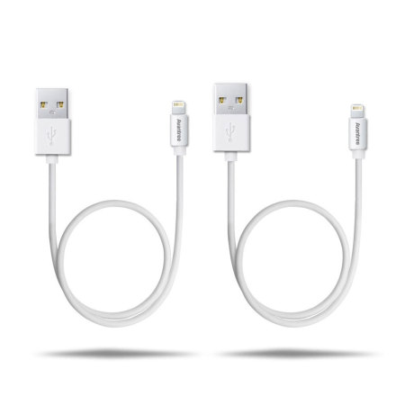 2 Câbles Chargement / Sync Avantree MFI Lightning vers USB - Blancs