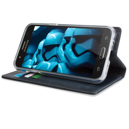 Mercury Blue Moon Flip Samsung Galaxy J5 2015 Wallet Case - Navy