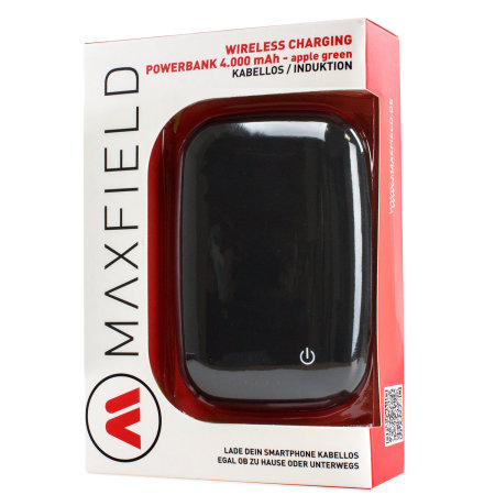 Maxfield Qi Wireless Charging Power Bank 4000mAh - Black