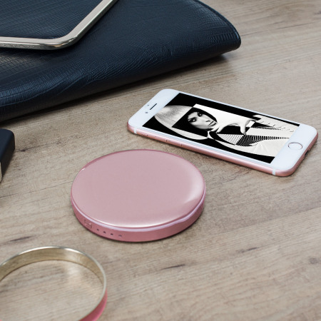 Hyper Pearl Compact Mirror Universal Power Bank - Rose Gold
