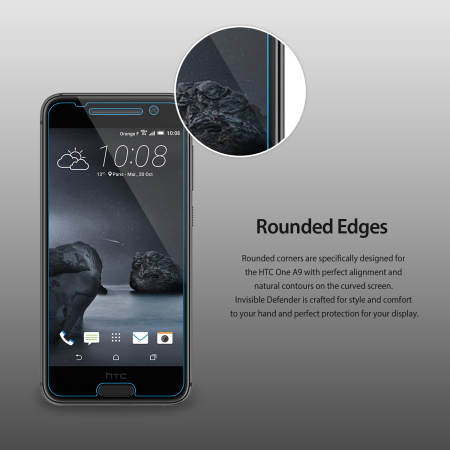 Rearth Invisible Defender HTC One A9 Skärmskydd - Fyrapack