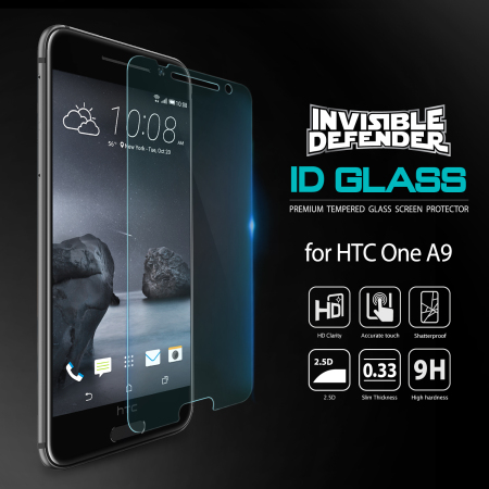 Rearth Invisible Defender HTC One A9 Tempered Glass Skärmskydd